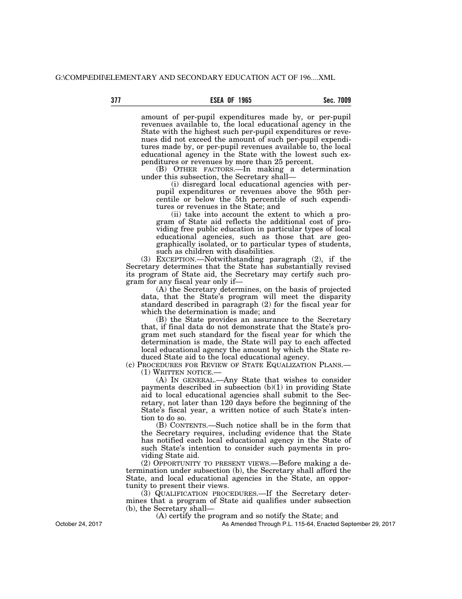 Elementary and Secondary Education Act of 1965, Page 377