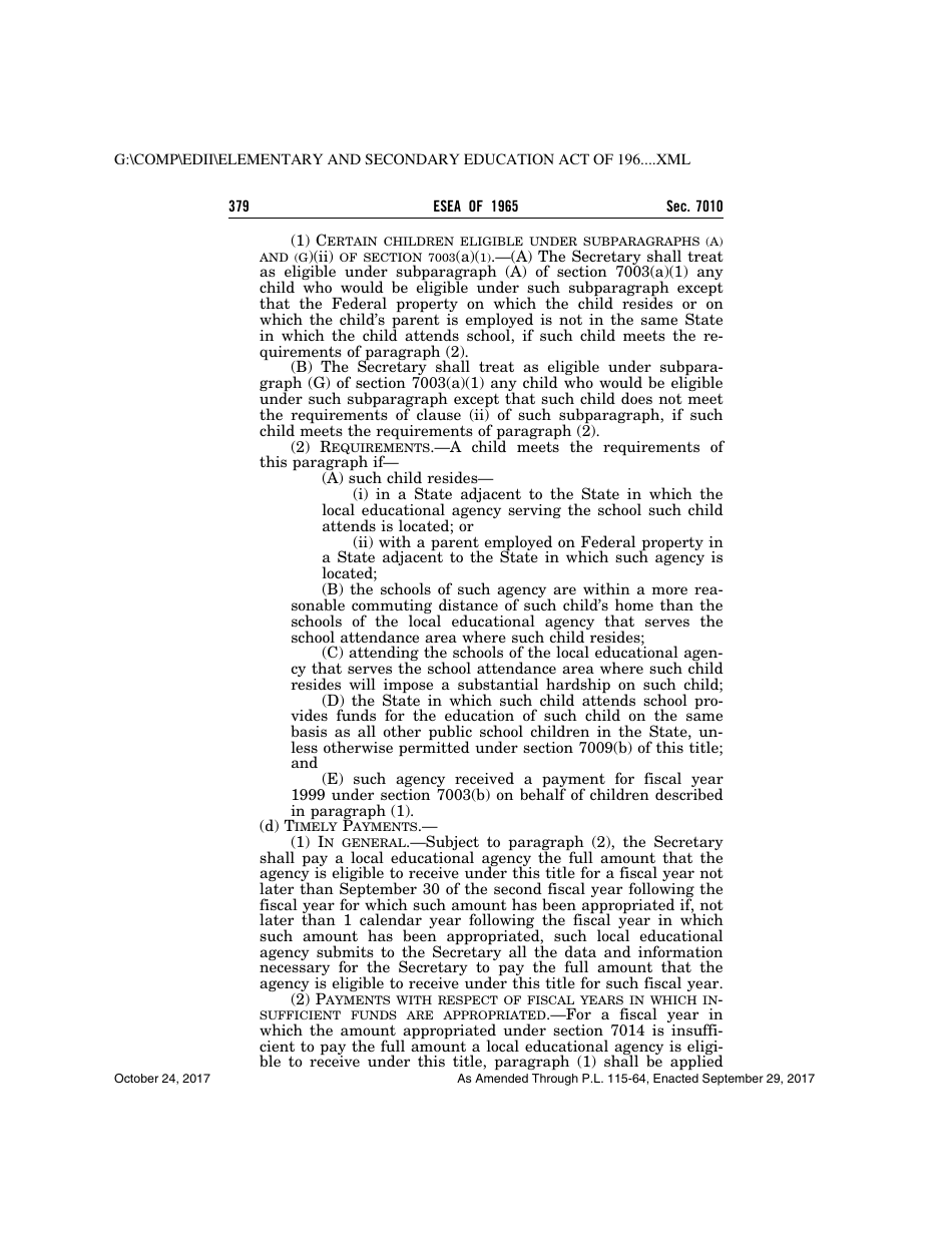 Elementary and Secondary Education Act of 1965, Page 379