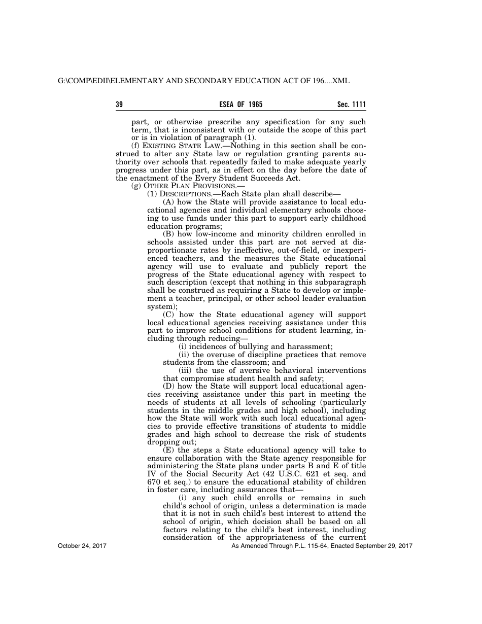 Elementary and Secondary Education Act of 1965, Page 39