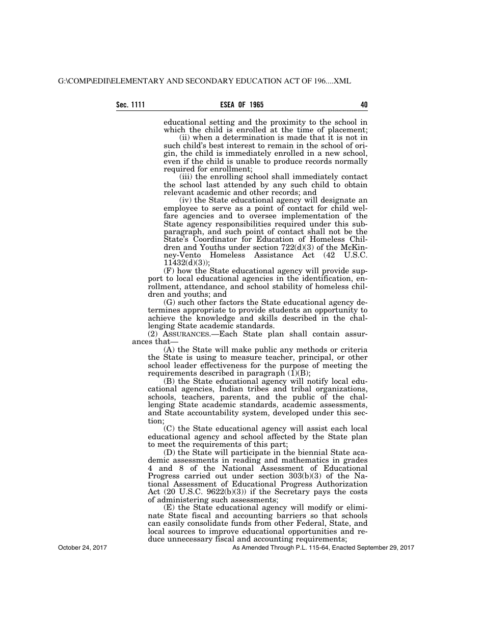 Elementary and Secondary Education Act of 1965, Page 40