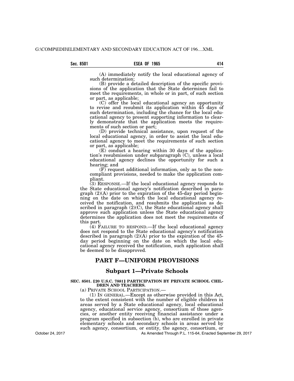 Elementary and Secondary Education Act of 1965, Page 414