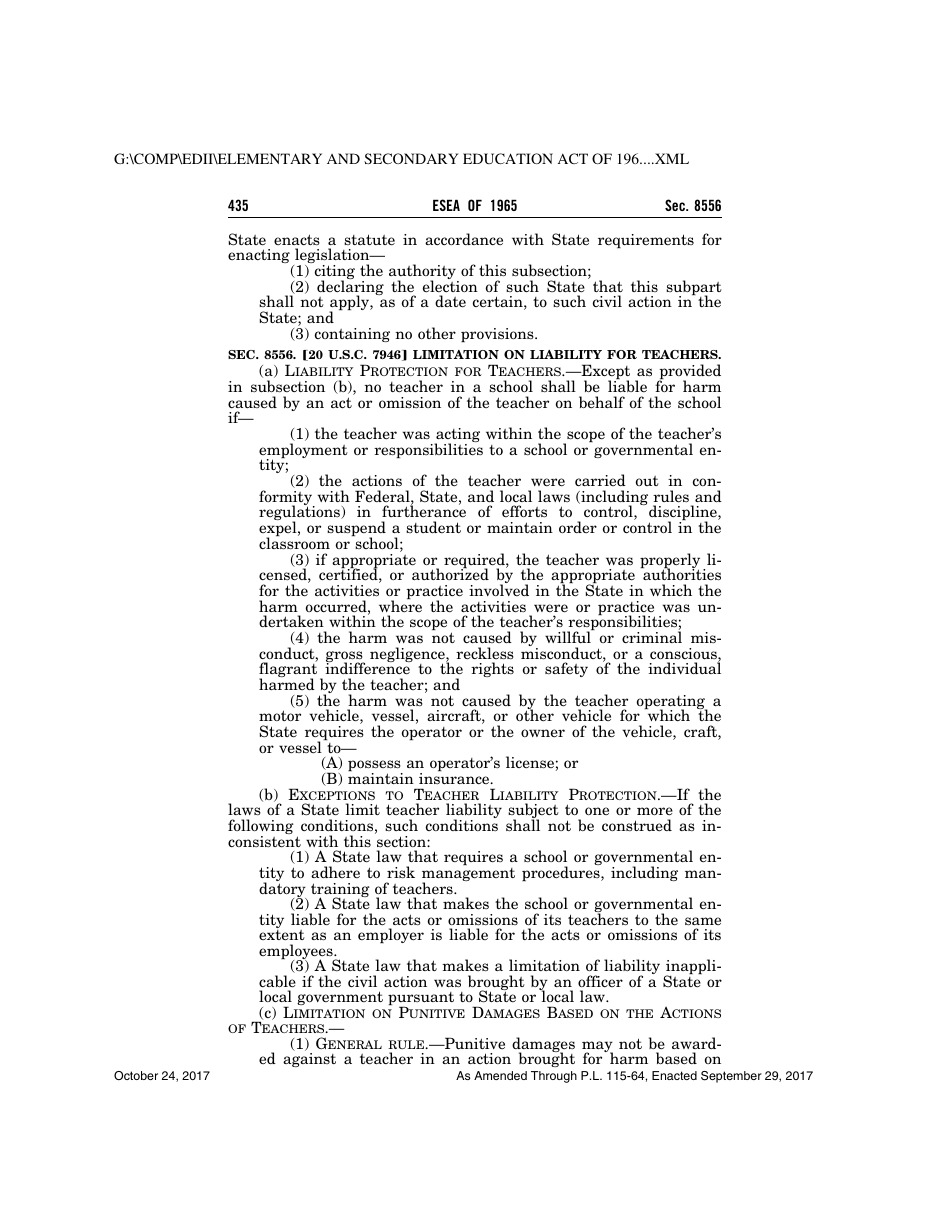 Elementary and Secondary Education Act of 1965, Page 435