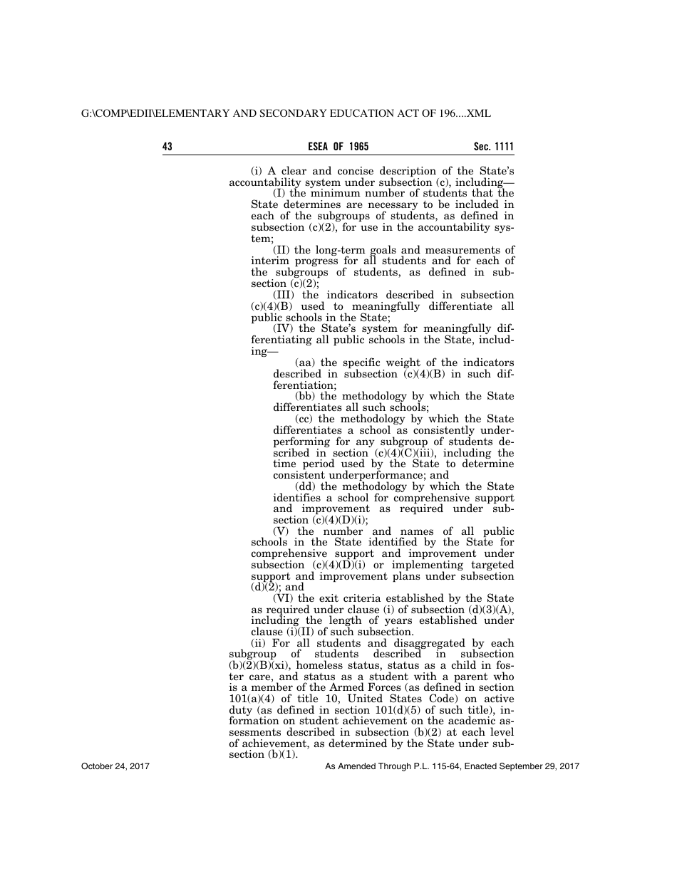 Elementary and Secondary Education Act of 1965, Page 43