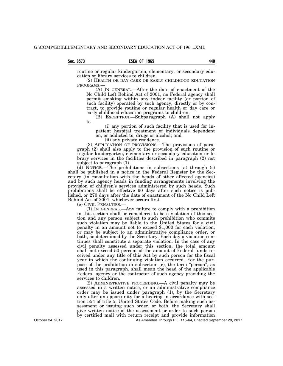 Elementary and Secondary Education Act of 1965, Page 440