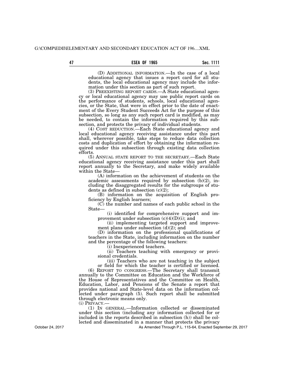 Elementary and Secondary Education Act of 1965, Page 47