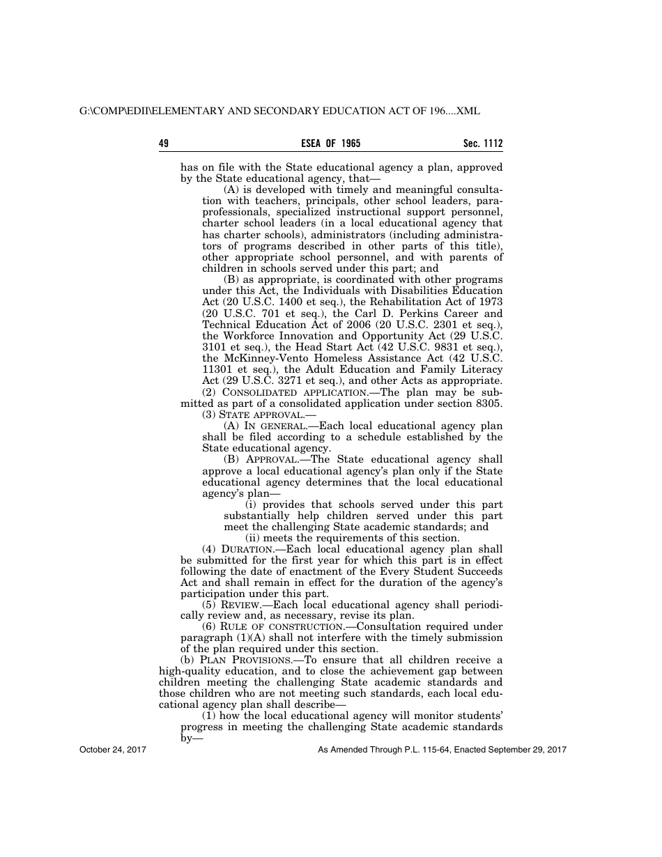 Elementary and Secondary Education Act of 1965, Page 49