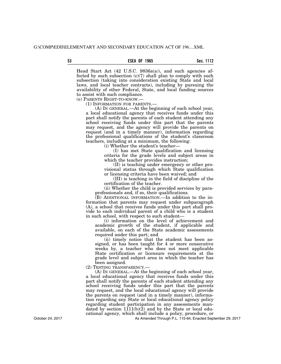 Elementary and Secondary Education Act of 1965, Page 53