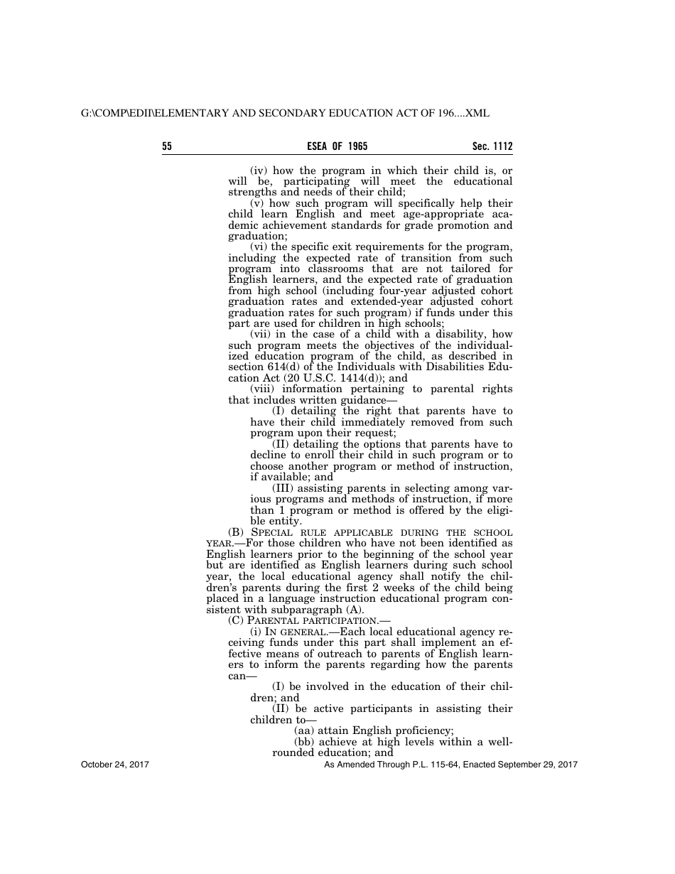 Elementary and Secondary Education Act of 1965, Page 55