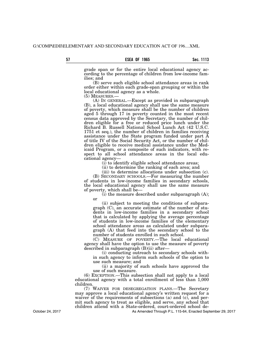 Elementary and Secondary Education Act of 1965, Page 57