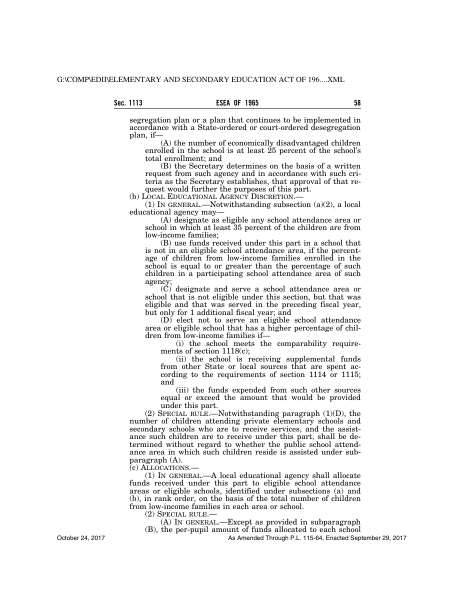 Elementary and Secondary Education Act of 1965, Page 58