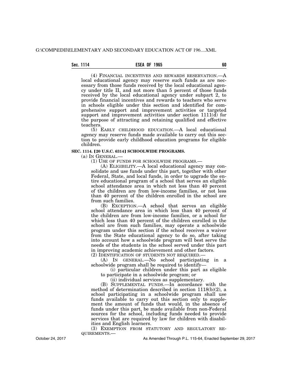 Elementary and Secondary Education Act of 1965, Page 60