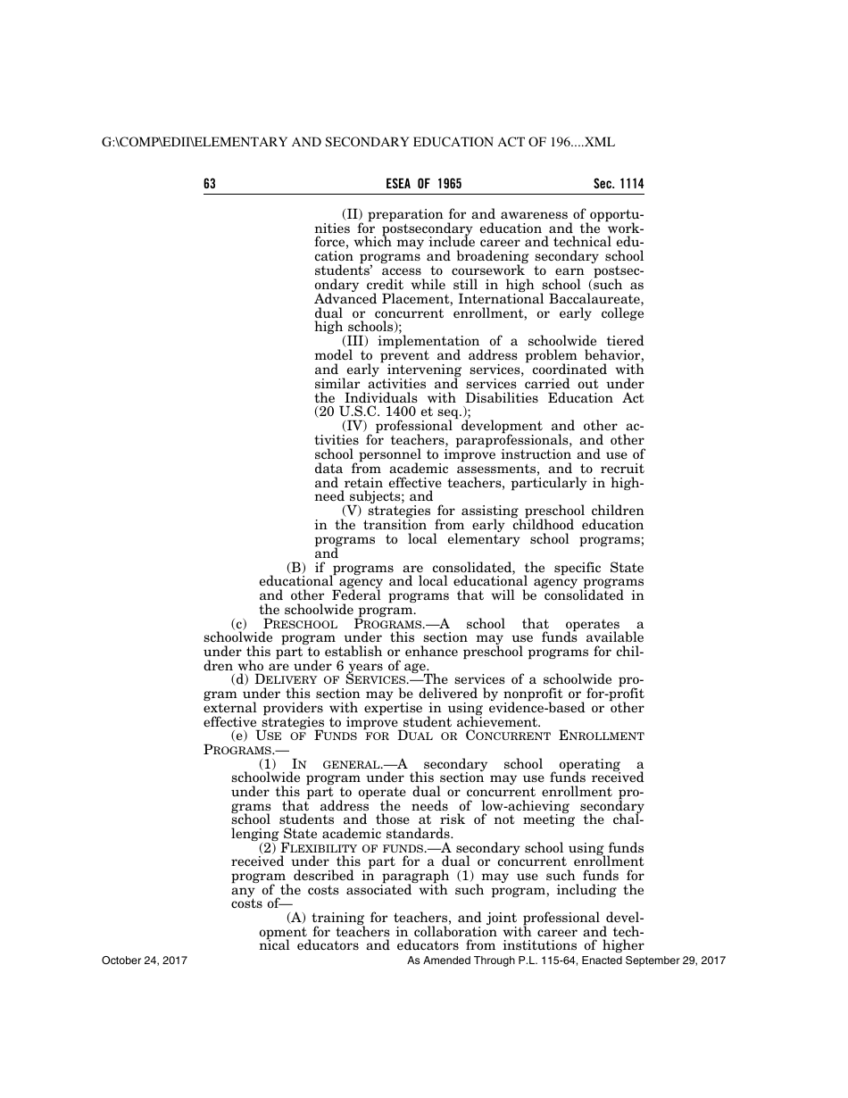 Elementary and Secondary Education Act of 1965, Page 63