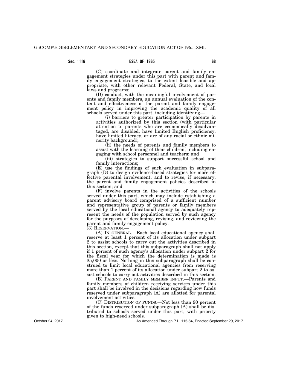 Elementary and Secondary Education Act of 1965, Page 68