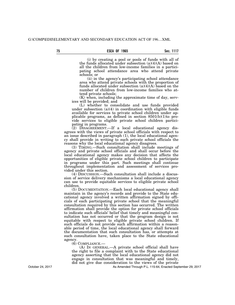 Elementary and Secondary Education Act of 1965, Page 75