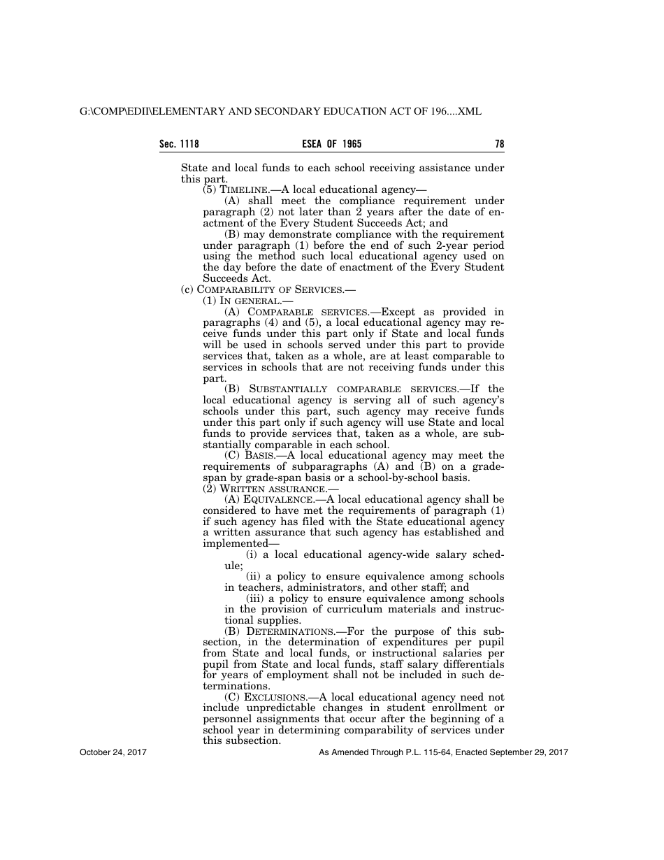 Elementary and Secondary Education Act of 1965, Page 78