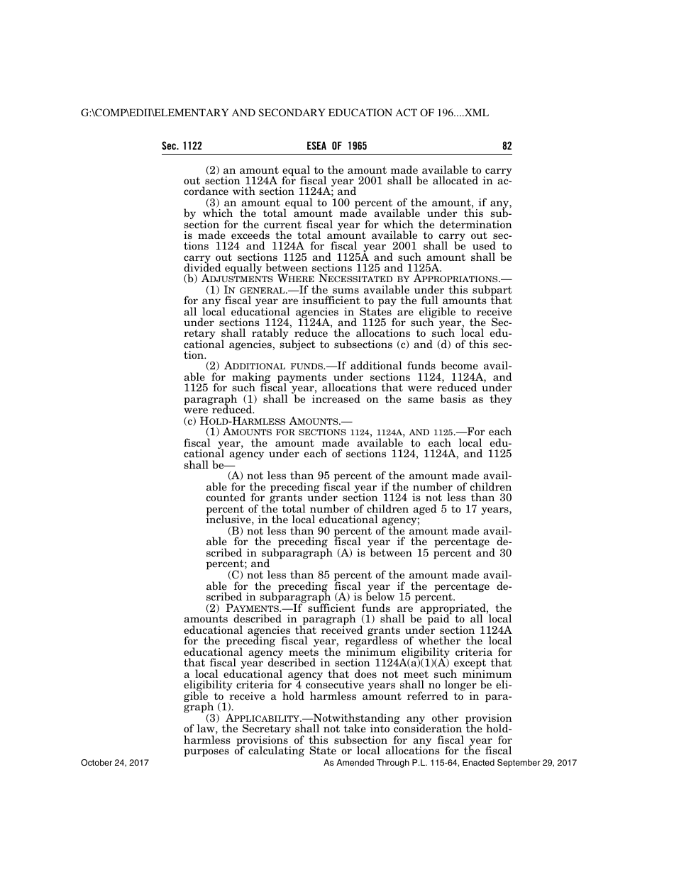 Elementary and Secondary Education Act of 1965, Page 82