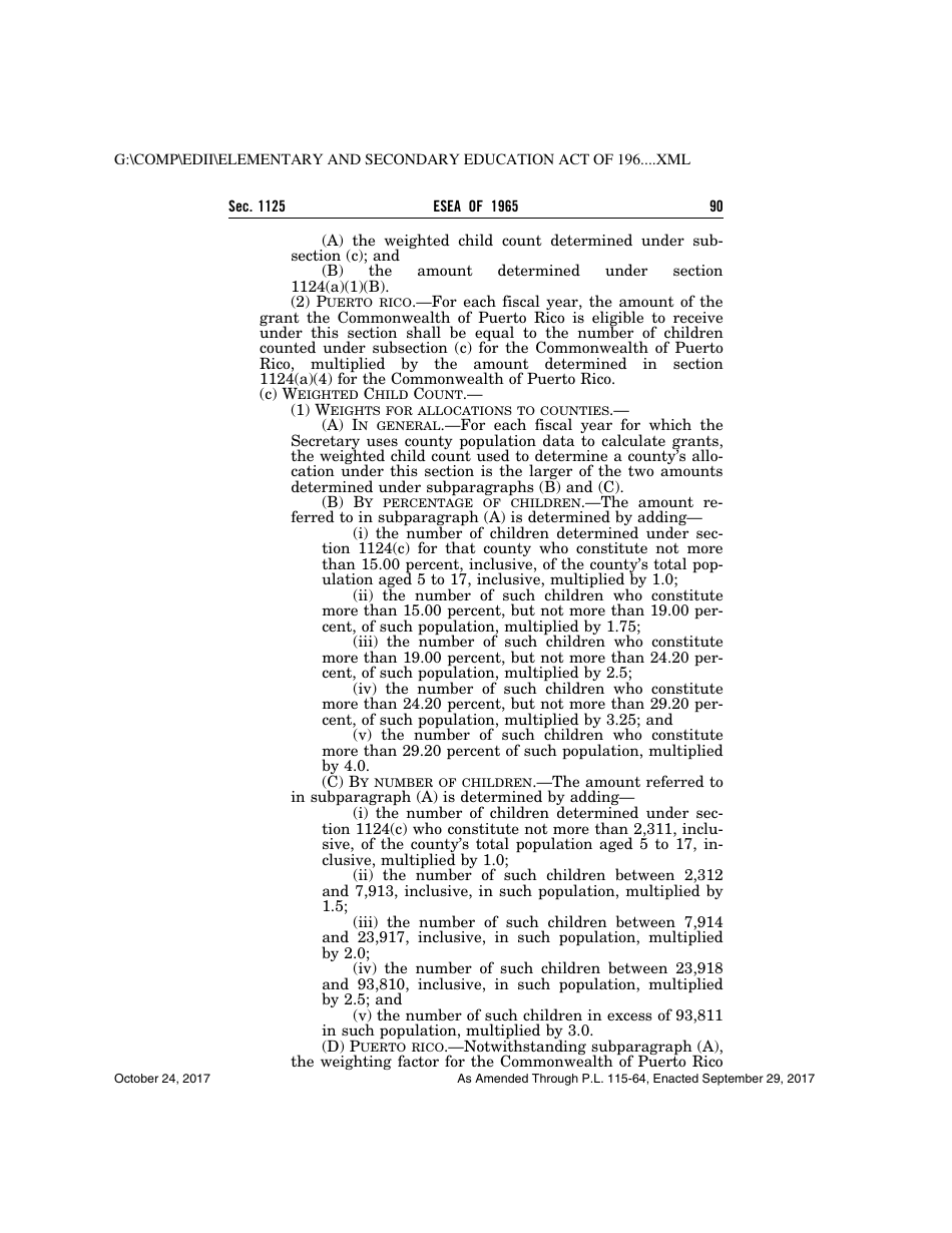Elementary and Secondary Education Act of 1965, Page 90