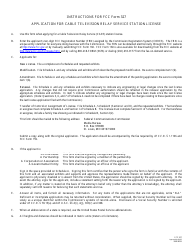 Document preview: FCC Form 327 Application for Cable Television Relay Service Station License