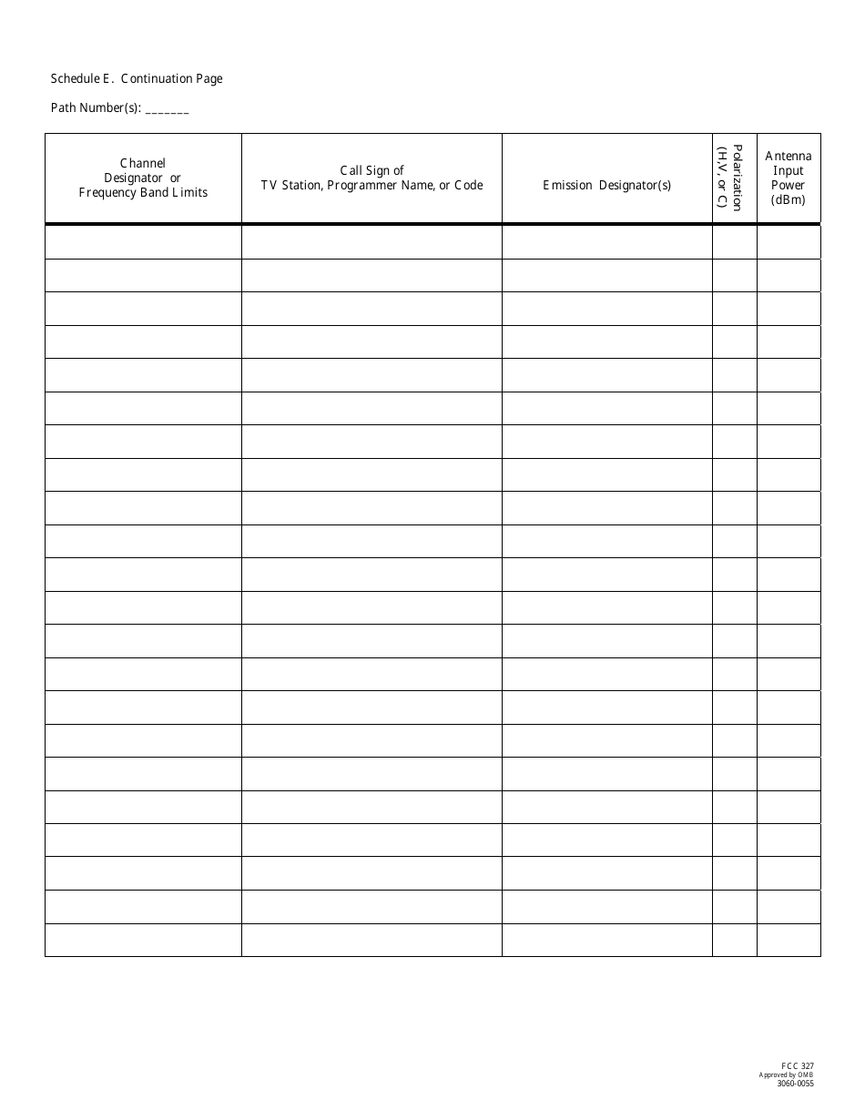 FCC Form 327 Application for Cable Television Relay Service Station License, Page 11