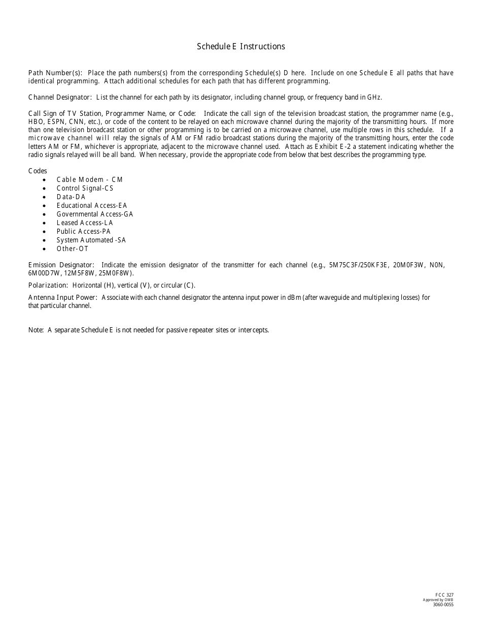FCC Form 327 Application for Cable Television Relay Service Station License, Page 12