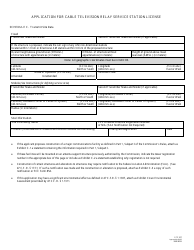 FCC Form 327 Application for Cable Television Relay Service Station License, Page 6