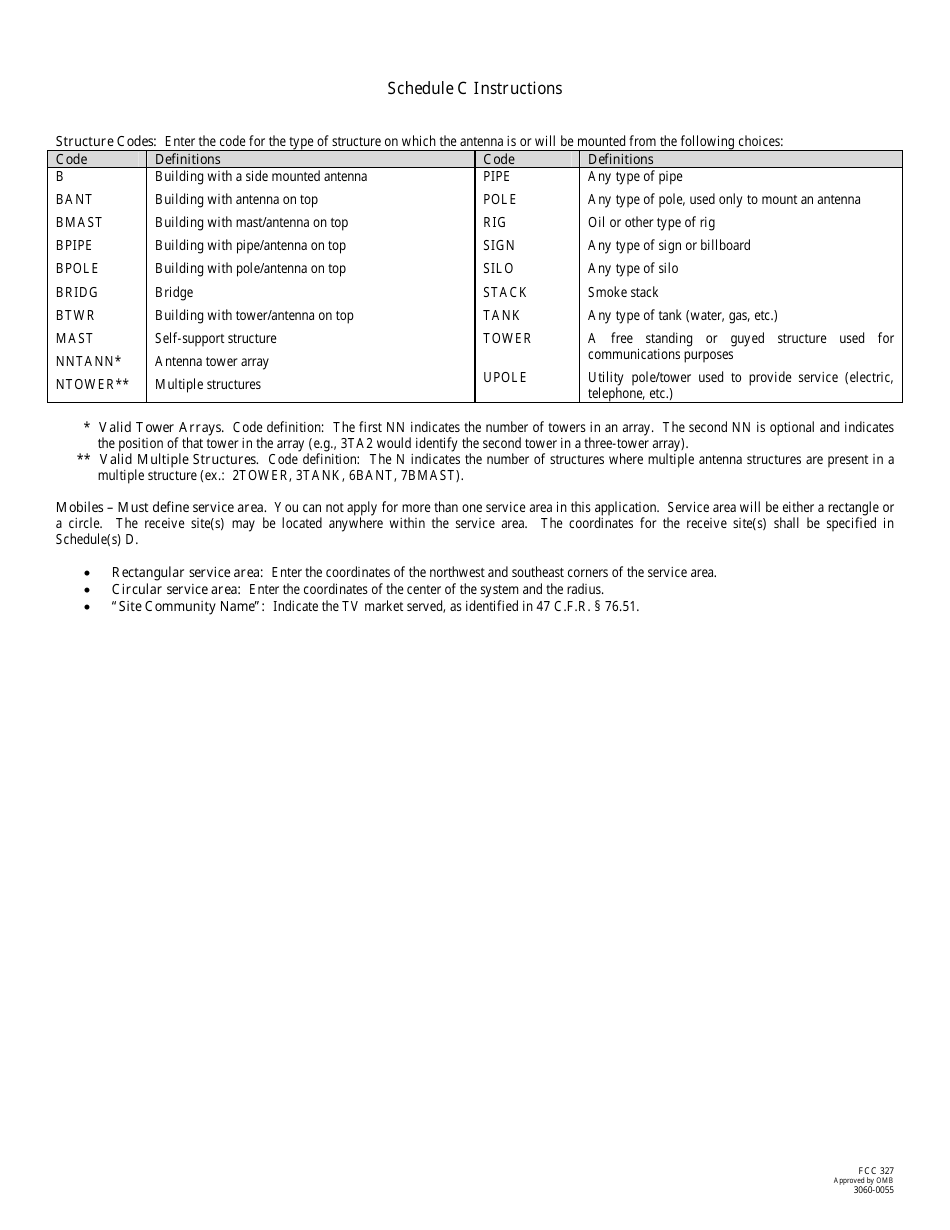 FCC Form 327 Application for Cable Television Relay Service Station License, Page 7