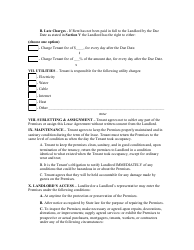 Standard Lease Agreement Template - Rhode Island, Page 4