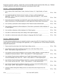 FAA Form 54972 Air Traffic Assistant at-2154-07 (Flight Data Communications Specialist), Page 3