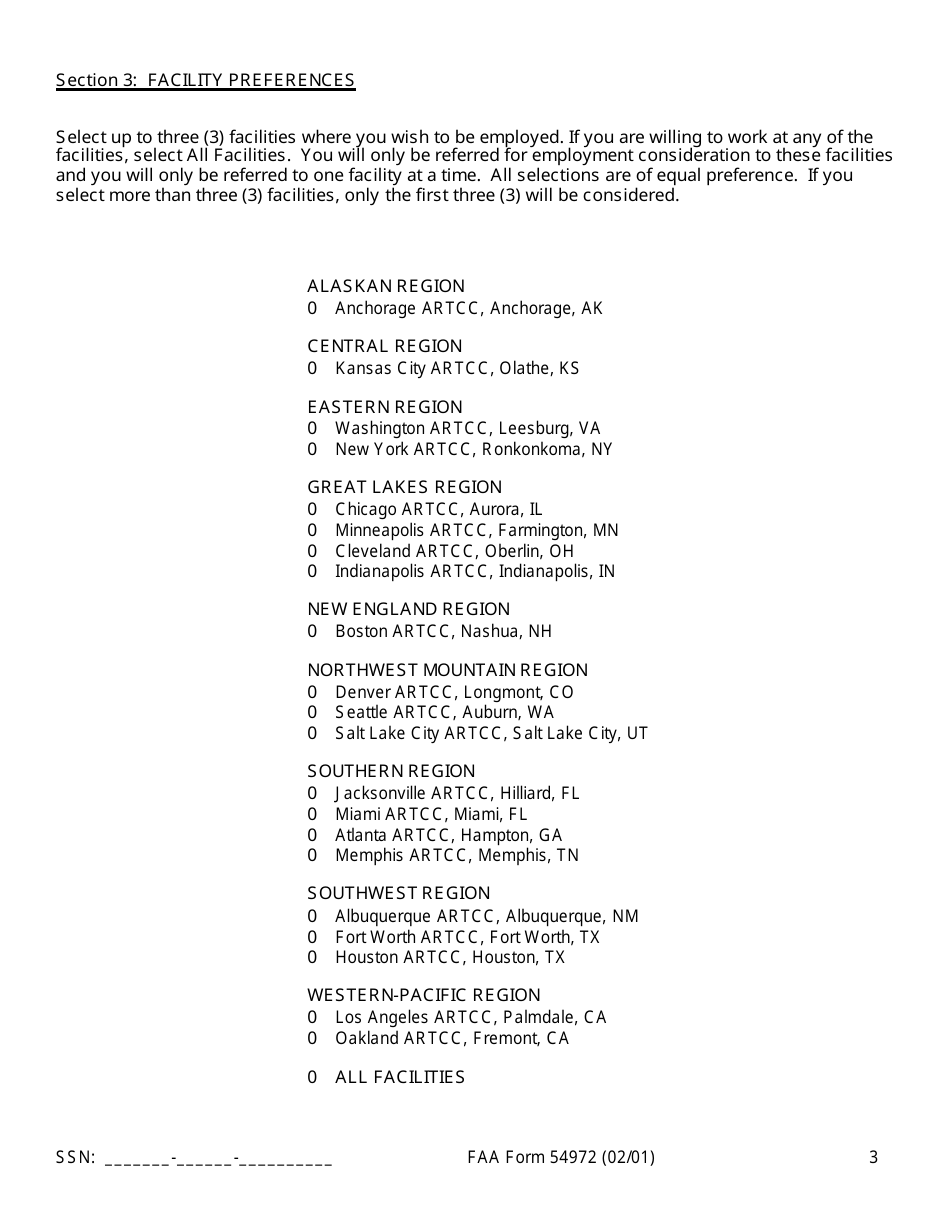 FAA Form 54972 Air Traffic Assistant at-2154-07 (Flight Data Communications Specialist), Page 4