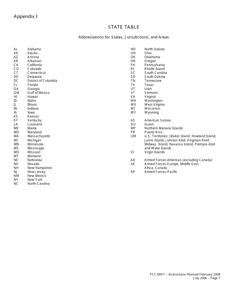 FCC Form 609-T Application to Report Eligibility Event, Page 7