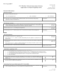 FCC Form 609-T Application to Report Eligibility Event, Page 8