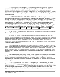 Form 401 Residential Lease Agreement - Alabama Association of Realtors - Alabama, Page 4