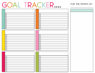 Goal Tracker Chart Template, Page 3