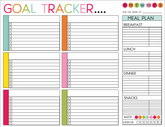 Goal Tracker Chart Template, Page 5