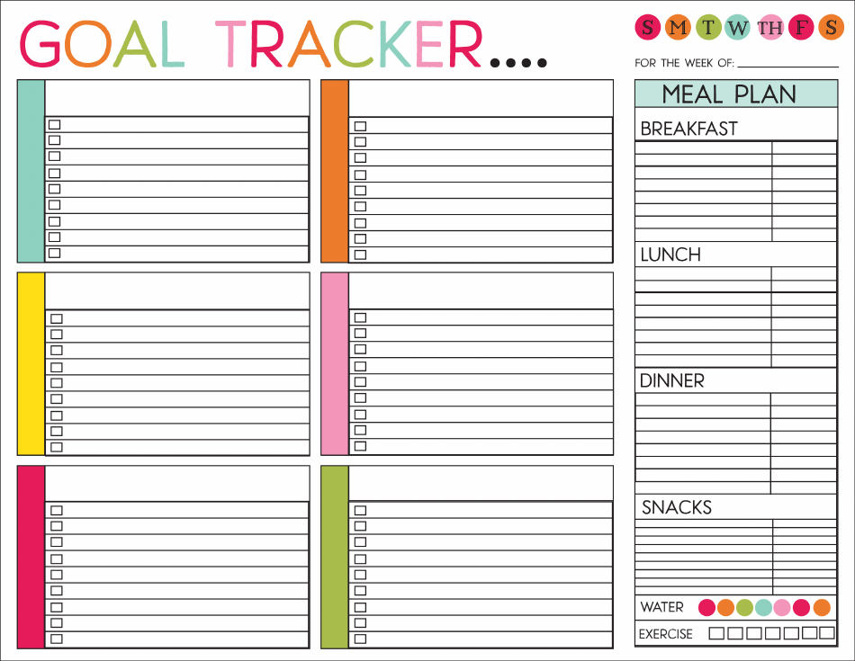 Goal Tracker Chart Template Download Printable Pdf 