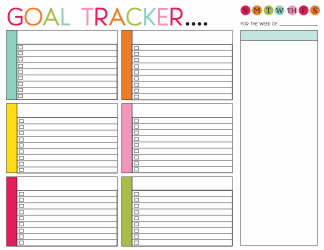 Goal Tracker Chart Template, Page 6