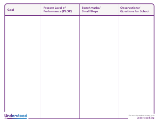 Goal Tracking Chart Template, Page 2