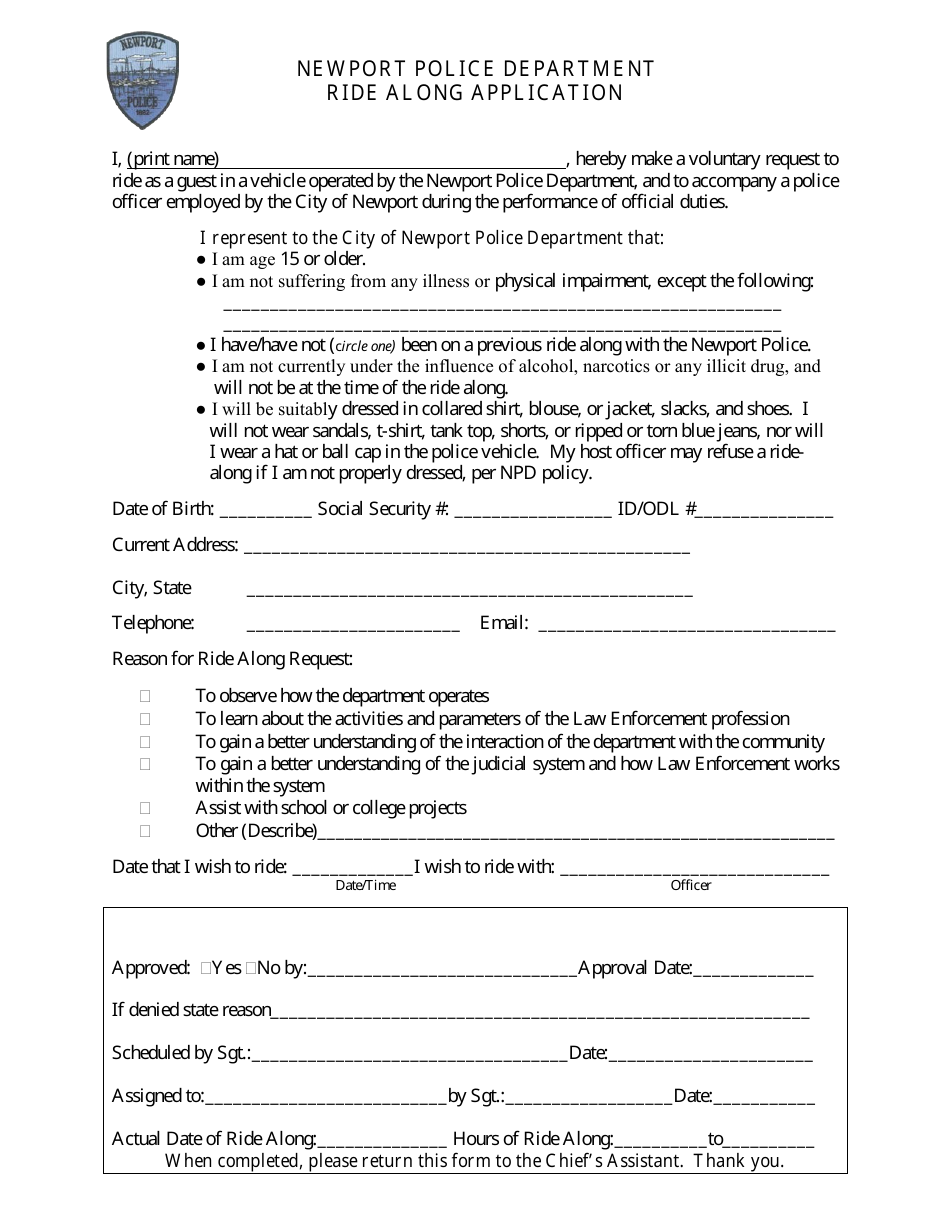 Assumption of Risk Liability Waiver and Claims Release - City of Newport, Rhode Island, Page 2
