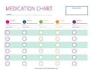 Document preview: Medication Chart Template - Today's Creative Life