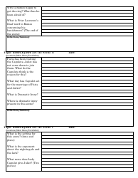 Romeo and Juliet Study Guide Worksheet, Page 7