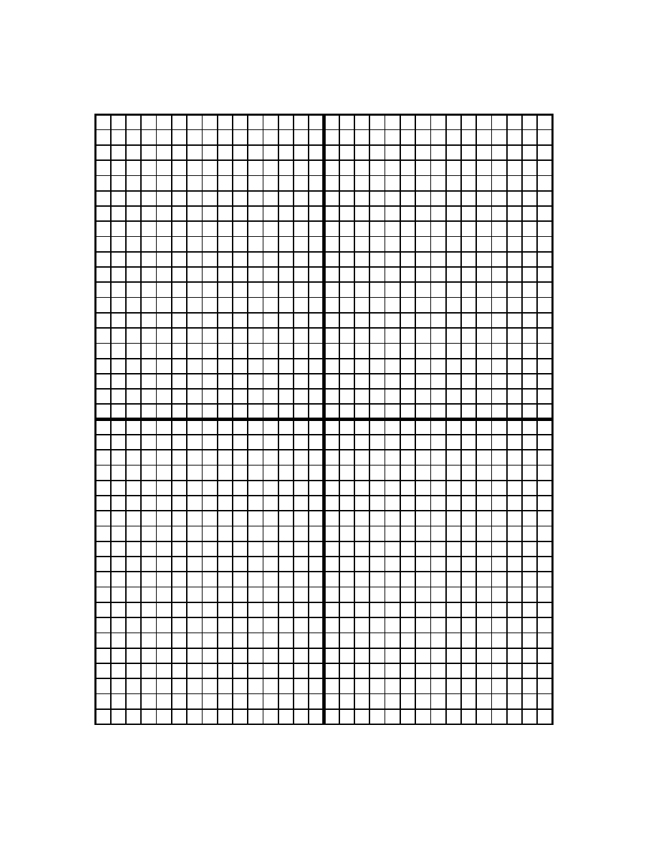 Graph Paper With Centered XY Axis - 5 Lines per Inch Image Preview
