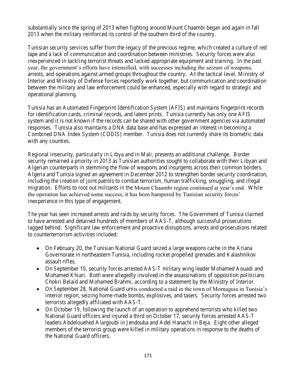 Country Reports on Terrorism, Page 171