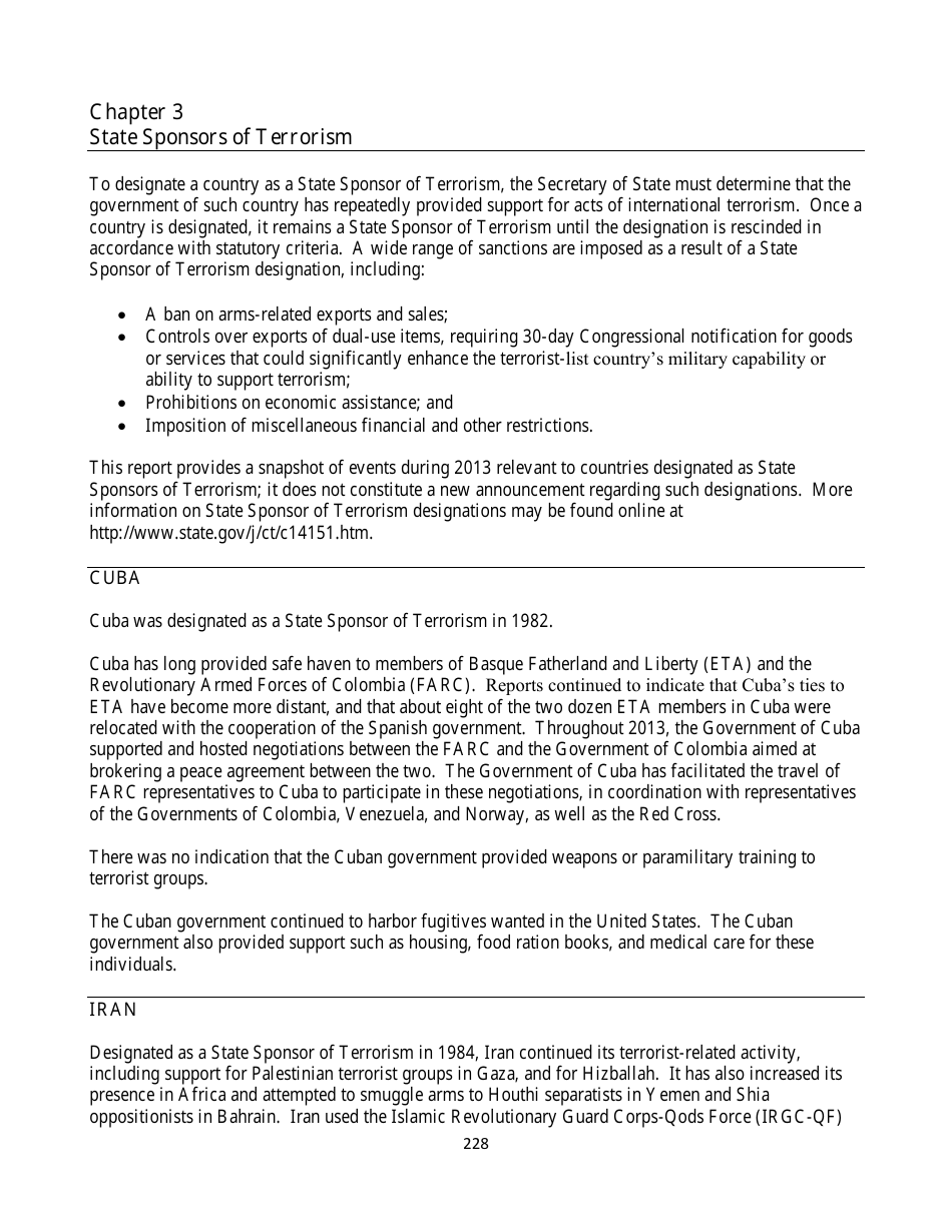 Country Reports on Terrorism, Page 228