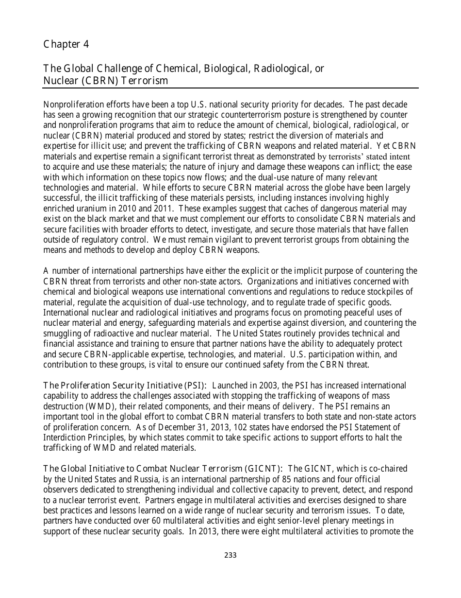 Country Reports on Terrorism, Page 233