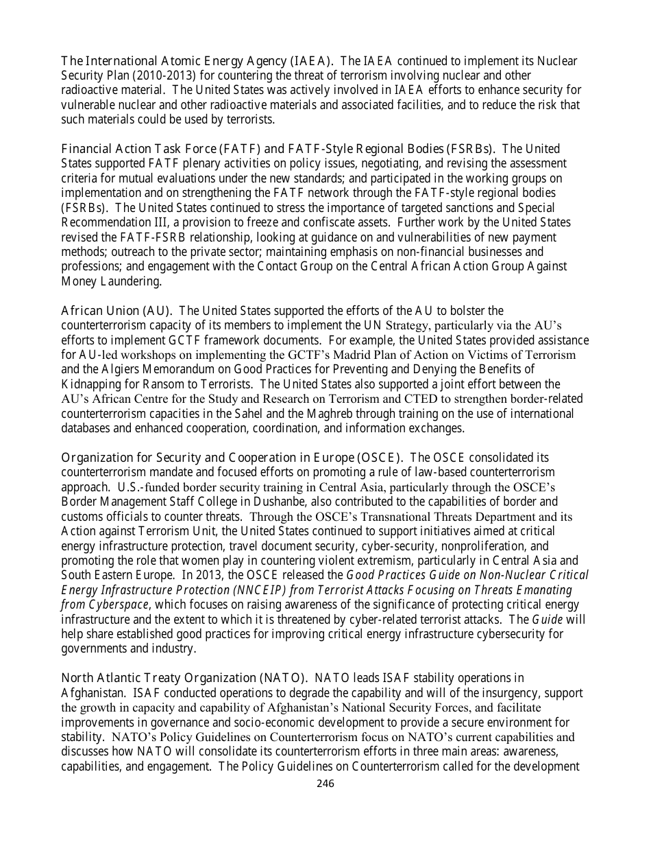 Country Reports on Terrorism, Page 246