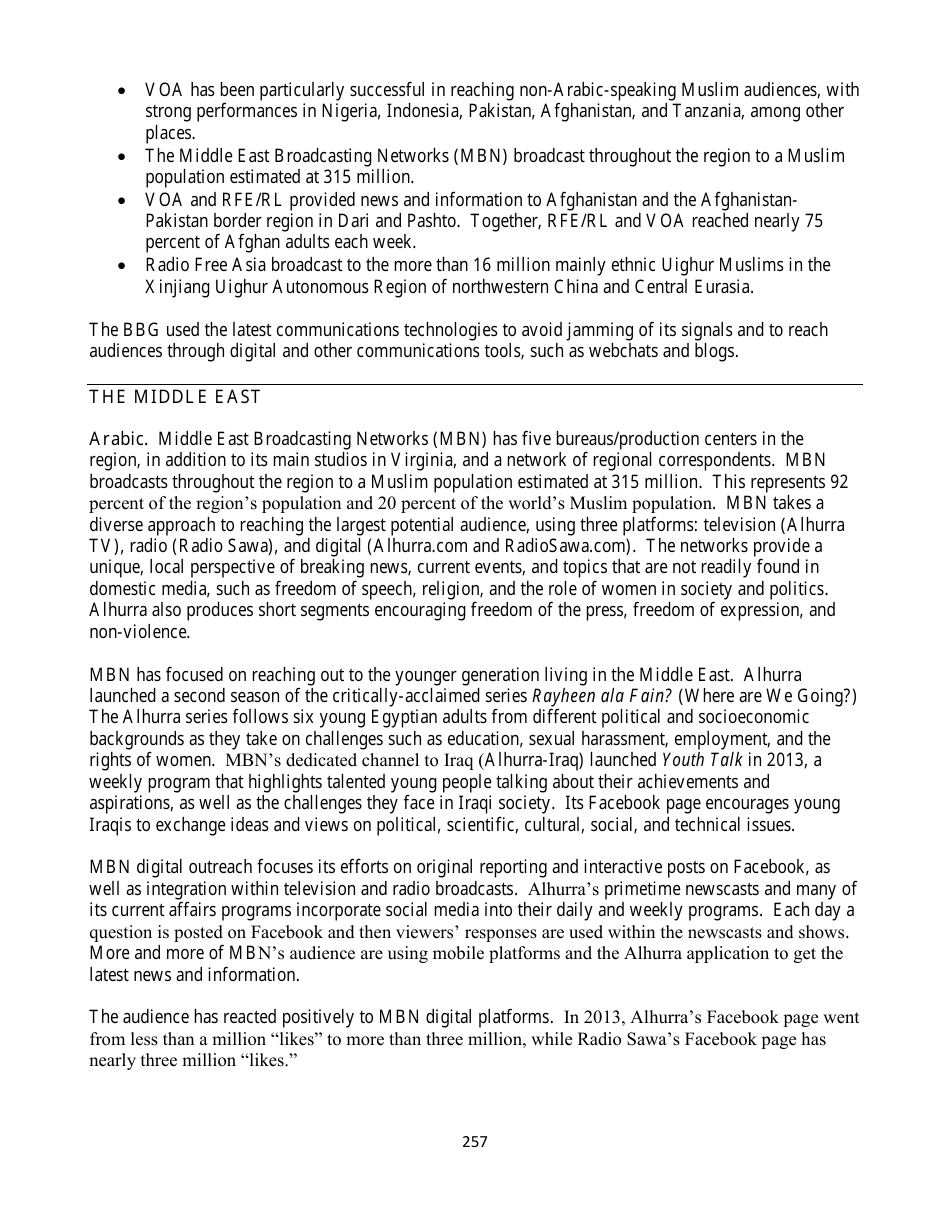 Country Reports on Terrorism, Page 257