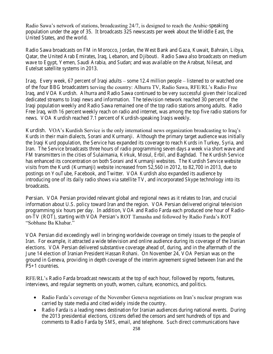 Country Reports on Terrorism, Page 258