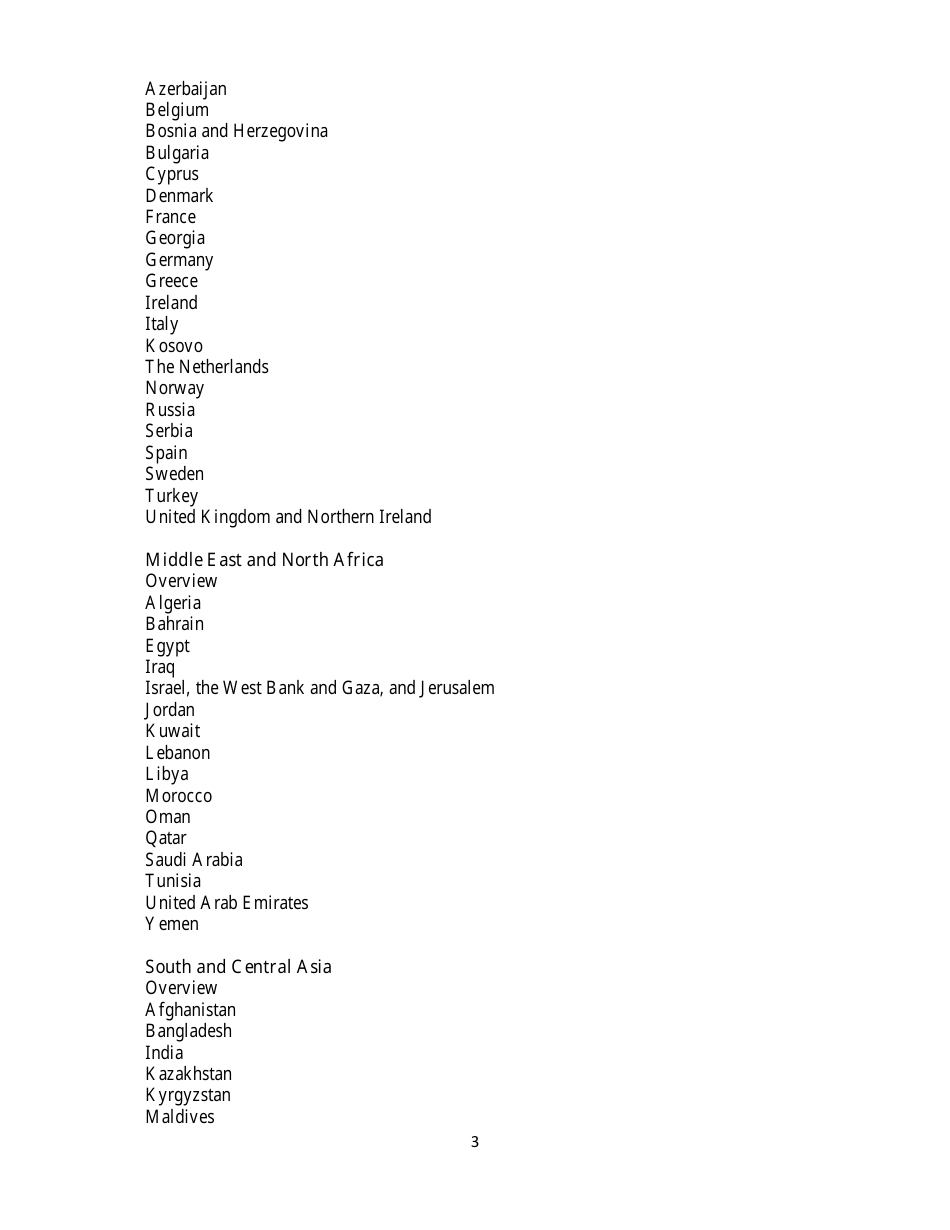 Country Reports on Terrorism, Page 3