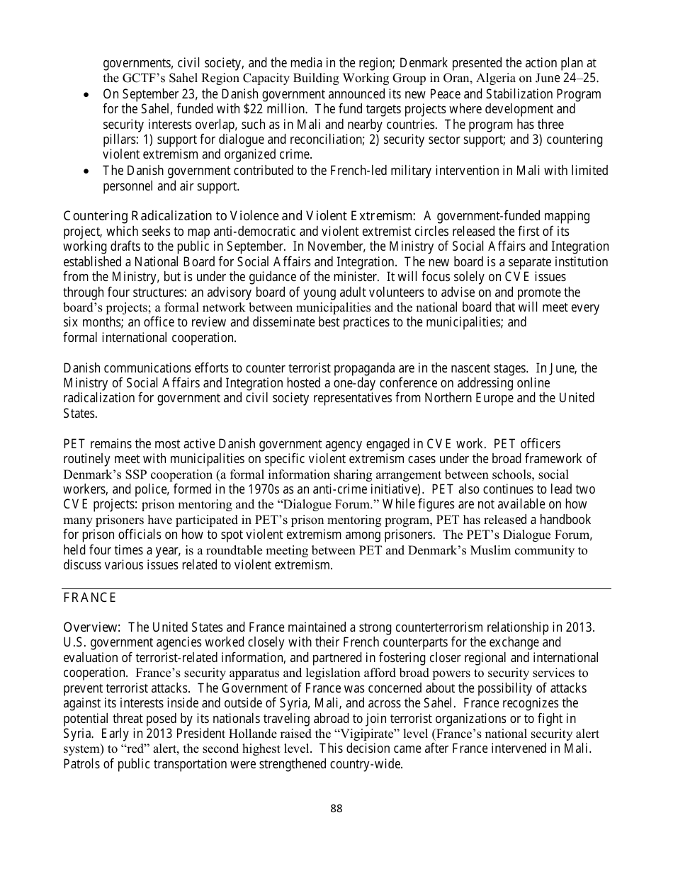 Country Reports on Terrorism, Page 88