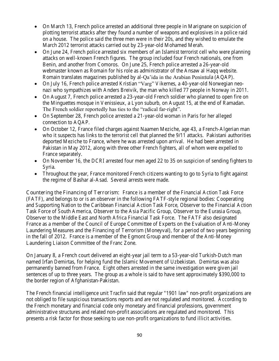 Country Reports on Terrorism, Page 90